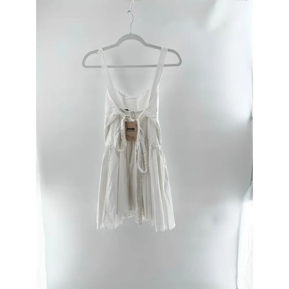Sophie Rue Addie Sleeveless Fit and Flare Mini Dress White Women's Size Small - Picture 3 of 5
